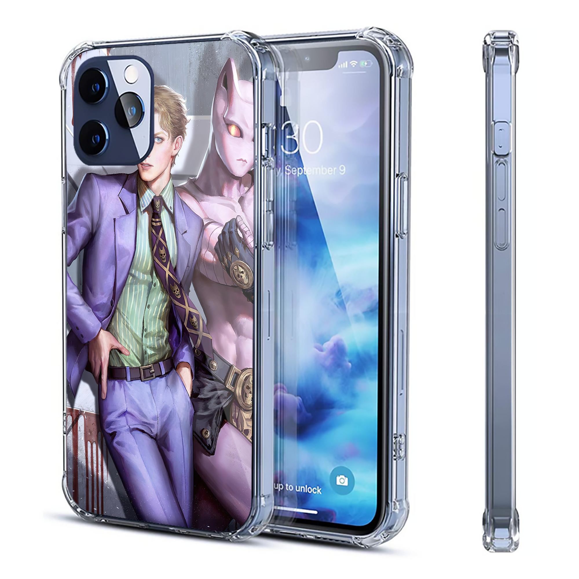 （画像用） ジョジョの奇妙な冒険 JoJo's Bizarre Adventure 【iPhone 12シリーズ対応】透明スマホケース（クリアソフトケース）
